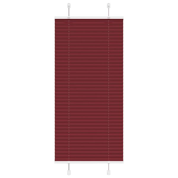 vidaXL Plisirana roleta Bordeaux crvena 60x150 cm &Scaron;irina tkanine