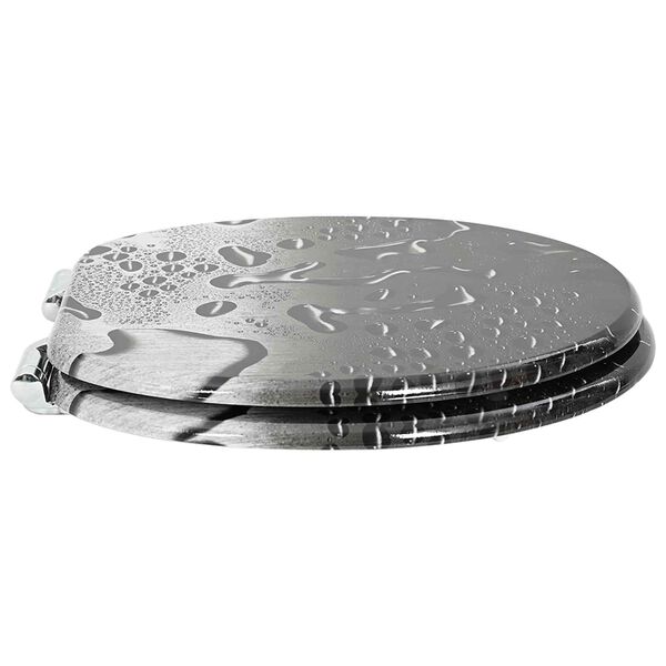 vidaXL WC daska 2 pcs Siva 44 x 38 cm MDF ploča