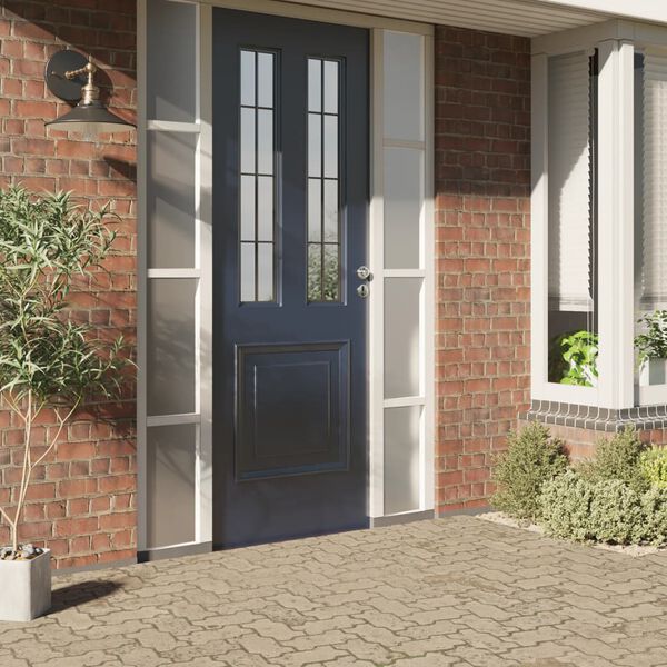 vidaXL Prozorske folije matirane sive PVC