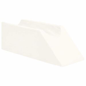 vidaXL Jastučić za noge Jednobojno Bijelo 68 x 25 x 21,5 cm PU pjena