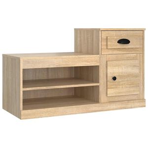 vidaXL Ormarić za cipele boja hrasta 100x42x60 cm konstruirano drvo