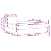 vidaXL Otomanski krevet s madracem tamnosmeđi 200x200 cm tkanine