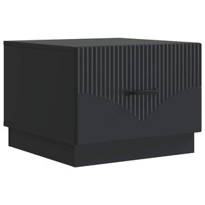 vidaXL Kava Stol Crna 49 x 50 x 37 cm Konstruirano drvo