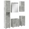 vidaXL Set namje&scaron;taja za kupaonicu TULUM 5 pcs Betonski sivi