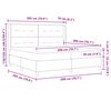 vidaXL Krevet s opruga kutije s madracem Crna 200 x 200 cm Bar&scaron;un