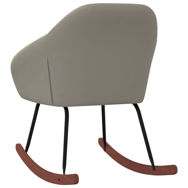 vidaXL Stolica za ljuljanje od tkanine svjetlosiva