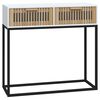 vidaXL Konzolni stol bijeli 80x30x75 cm konstruirano drvo i željezo