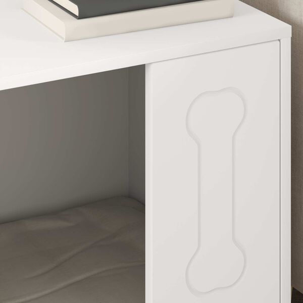 vidaXL Kućica za pse Bijelo 44 x 42 x 49 cm Konstruirano drvo