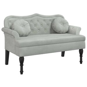 vidaXL Klupa s jastucima svijetlosiva 120,5x65x75 cm bar&scaron;un