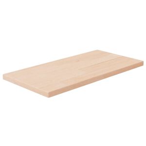 vidaXL Daska za police 40x20x1,5 cm neobrađena masivna hrastovina