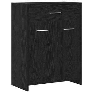 vidaXL Kupaonski ormar Crni hrast 60 x 33 x 80 cm Konstruirano drvo