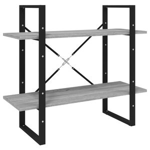 vidaXL Ormarić za knjige s 2 razine boja hrasta 80 x 30 x 70 cm drveni