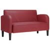 vidaXL Dvosjed Sofa vino crvena 110 cm umjetna koža