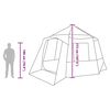 vidaXL Kabinski šator s krovom Siva i narančasta 405 x 405 x 273 cm