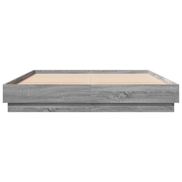 vidaXL Okvir za krevet boja hrasta 150x200 cm od konstruiranog drva