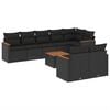 vidaXL Patio Sofa Set 8-sjedala Black