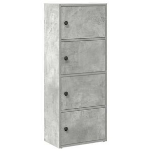 vidaXL Regal za knjige boja betona 40x24x102 cm konstruirano drvo