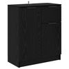 vidaXL Kreveta Crni hrast 60 x 30 x 70 cm Konstruirano drvo