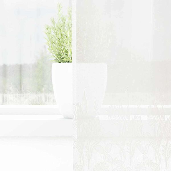 vidaXL Čipkasta zavjesa sa zavjesama Bijelo 280 x 150 cm Poliester