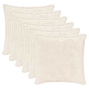 vidaXL Presvlaka za jastuk 6 kom. HOUTEN Bijela 30 x 30 cm
