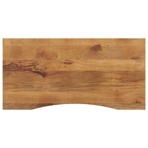 vidaXL Ploča za radni stol zaobljena 140x60x2,5 cm od drva manga
