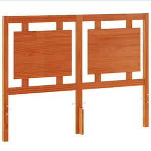 vidaXL Uzglavlje vo&scaron;tano smeđe 135 cm od masivne borovine