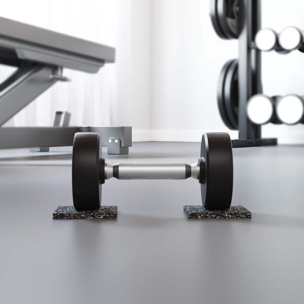 vidaXL Gumeni valjak Crna Guma