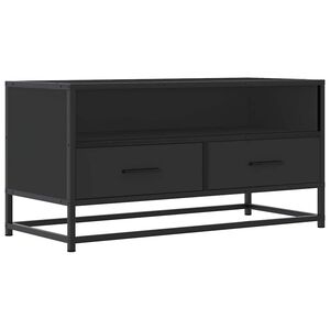 vidaXL TV ormarić crni 80x34,5x40 cm konstruirano drvo i metal