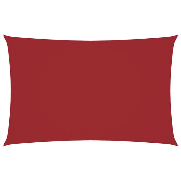 vidaXL Jedro protiv sunca od tkanine Oxford pravokutno 5 x 8 m crveno