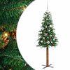 vidaXL Mr&scaron;avo božićno drvce Zelena 150 cm PVC i čvrsto drvo bora