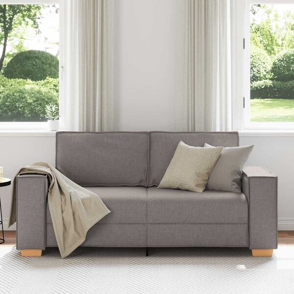 vidaXL Dvosjed Kauč Taupe 180x78x84 cm Tkanina
