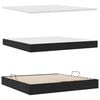 vidaXL Krevet s od storage s madracem Crna 200 x 200 cm Bar&scaron;un