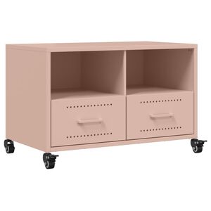 vidaXL TV ormarić ružičasti 68 x 39 x 43,5 cm čelik