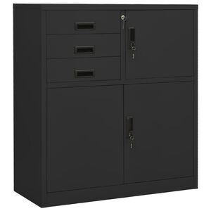 vidaXL Uredski ormarić antracit 90 x 40 x 102 cm čelični