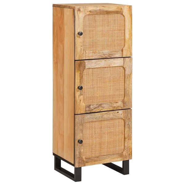 vidaXL Highboard s pohranom Smeđa 90 x 33 x 75 cm Čvrsto drvo manga