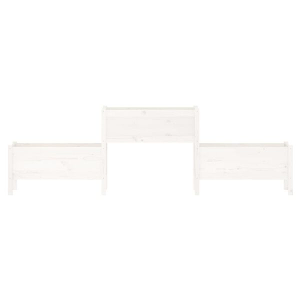 vidaXL Sadilica bijela 245,5 x 44 x 75 cm od masivne borovine