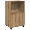 vidaXL Ormarić s kotačima boja hrasta 55x40x91 cm konstruirano drvo