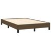 vidaXL Krevet box spring s madracem tamnosmeđi 120 x 190 cm od tkanine