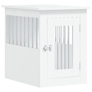 vidaXL Namje&scaron;taj s kavezom za pse bijeli 45x62x59 cm konstruirano drvo
