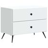 vidaXL Noćni ormar Bijela 62 x 34,5 x 47,5 cm Konstruirano drvo