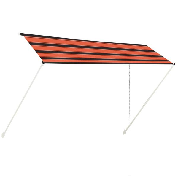 vidaXL Tenda na uvlačenje 400 x 150 cm narančasto-smeđa