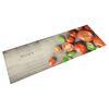 vidaXL Kuhinjski tepih perivi s uzorkom rajčica 45 x 150 cm bar&scaron;unasti