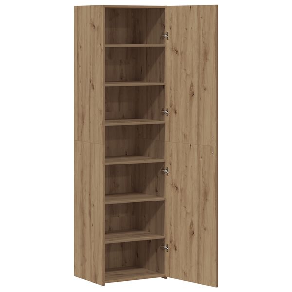 vidaXL Highboard 2 pcs Umjetnički hrast 50 x 42,5 x 185 cm
