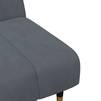 vidaXL 2-dijelni set sofa tamnosivi baršunasti