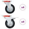 vidaXL Okretni kotačići 8 kom 100 mm