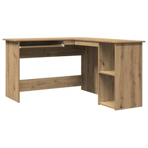 vidaXL Kutni stol obrtnički hrast 120x140x75 cm konstruirano drvo