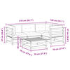 vidaXL 5-dijelni set vrtnih sofa s jastucima od impregnirane borovine