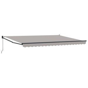 vidaXL Nadstre&scaron;nica Svijetlo siva 450 x 300 x 165 cm Poliester i metal