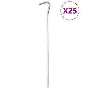 vidaXL Klinovi za &scaron;ator 25 kom 23 cm &Oslash; 5 mm od pocinčanog čelika
