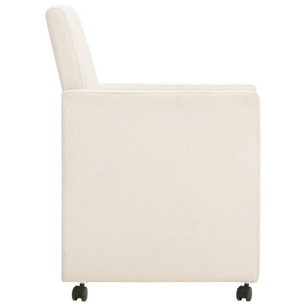 vidaXL Blagovaonske stolice od tkanine 2 kom krem